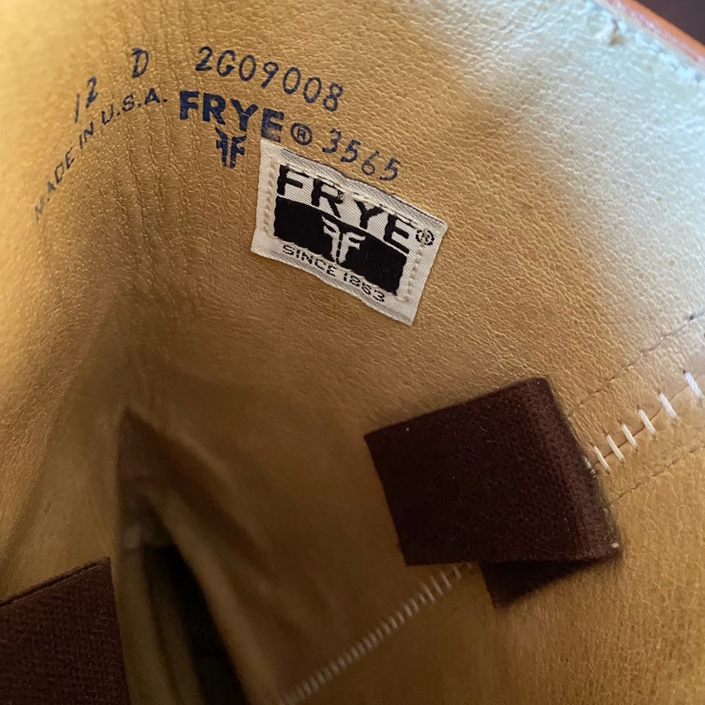 Men’s Vintage Frye Brown  leather boots size 12 - Picture 7 of 7